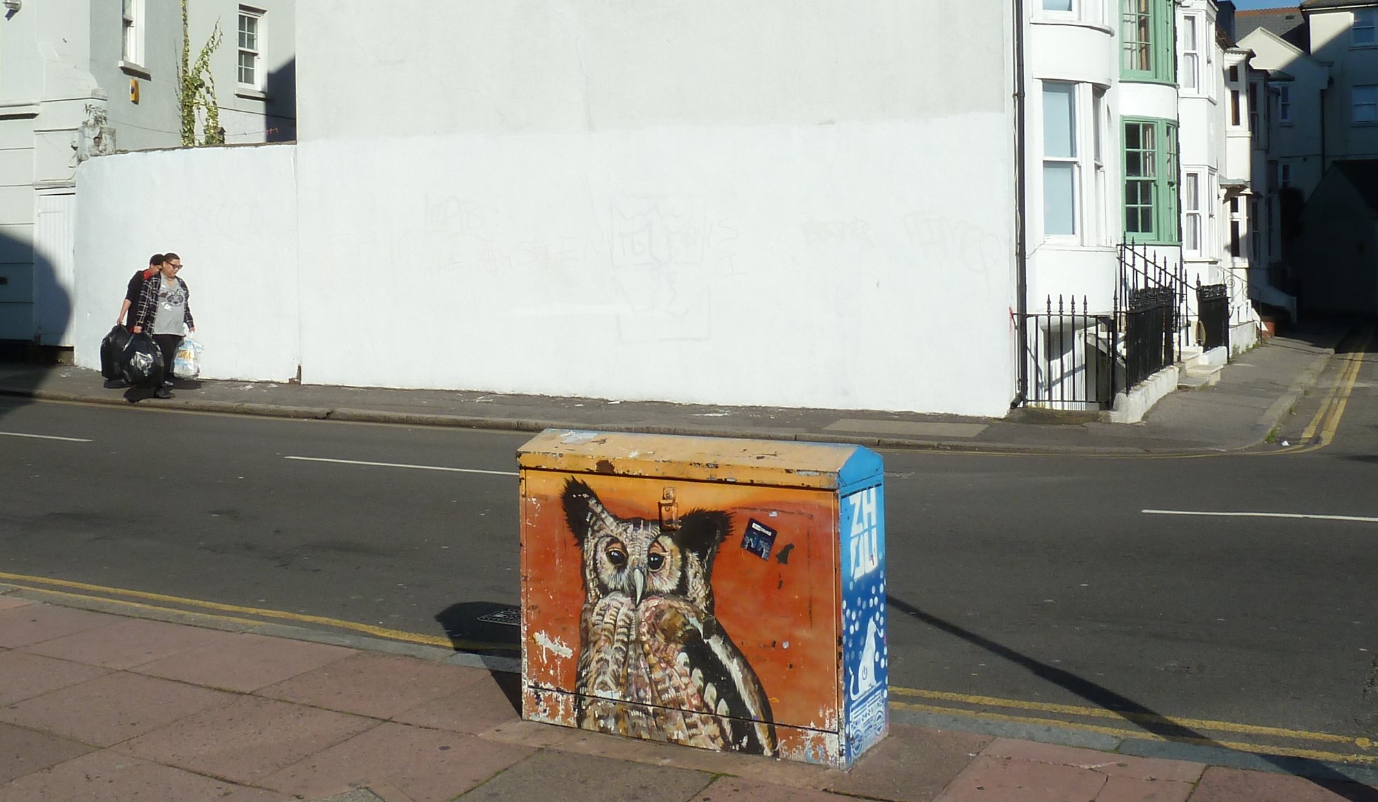 graffitied electrical box